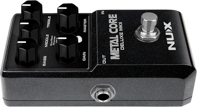PEDALE DE DISTORTION NUMERIQUE HIGH GAIN 3 MODES NUX METAL CORE DLX MK2