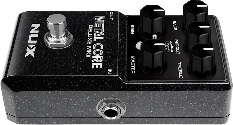 PEDALE DE DISTORTION NUMERIQUE HIGH GAIN 3 MODES NUX METAL CORE DLX MK2