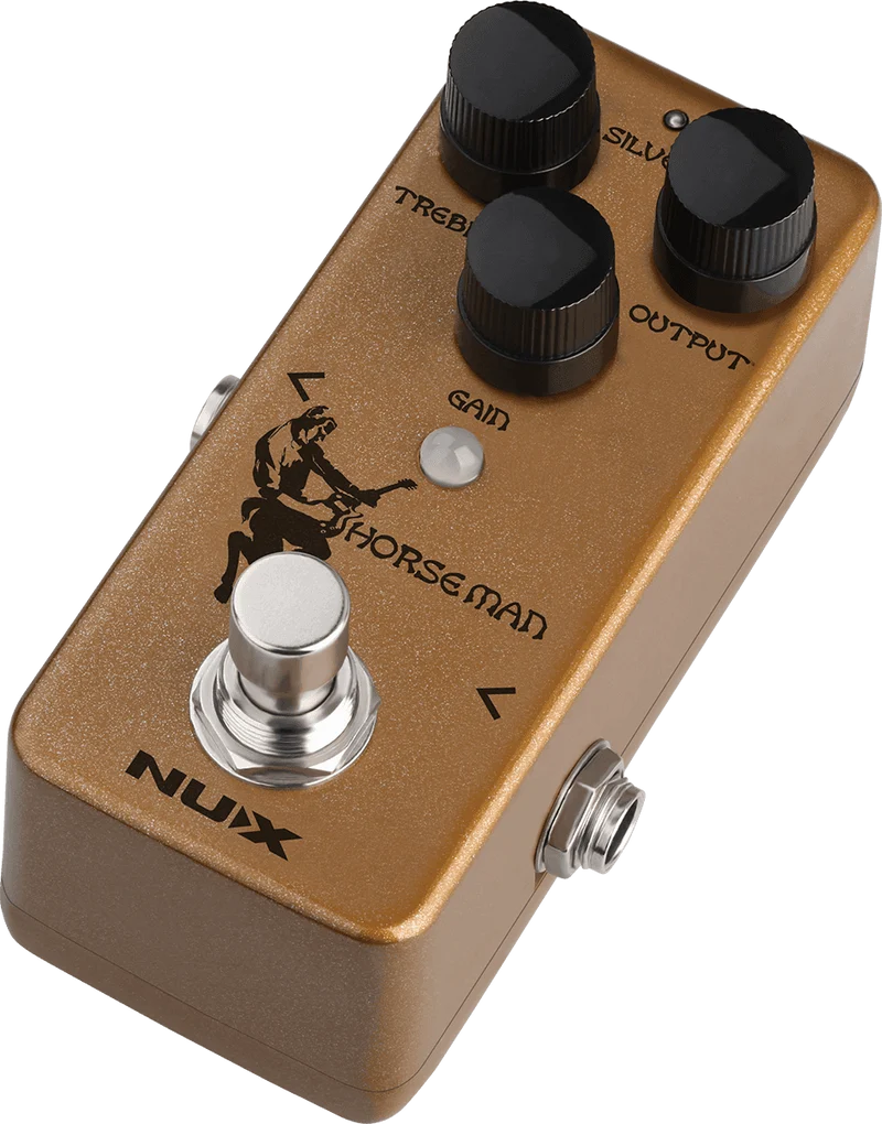 PEDALE OVERDRIVE NOD-1 type K GOLD/SILVER NUX HORSEMAN-OD