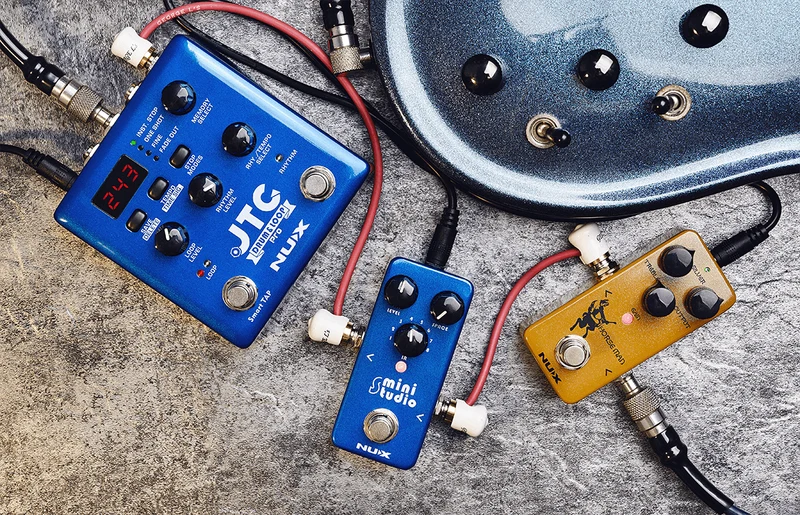 PEDALE OVERDRIVE NOD-1 type K GOLD/SILVER NUX HORSEMAN-OD
