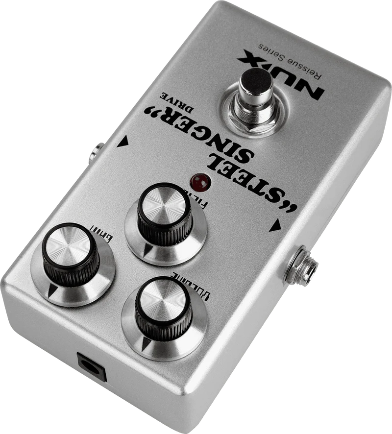 PEDALE D'OVERDRIVE ANALOGIQUE TYPE AMPLI A LAMPE NUX STEELSINGER DRIVE