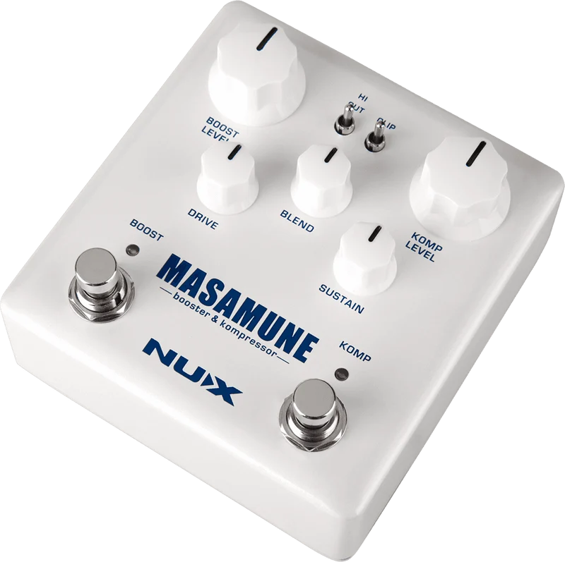 PEDALE BOOSTER ET COMPRESSEUR GUITARE A ROUTAGE INTERNE NUX MASAMUNE