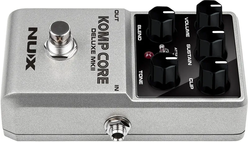 PEDALE COMPRESSEUR ANALOGIQUE POUR GUITARE ET BASSE NUX KOMPCORE DLX MKII
