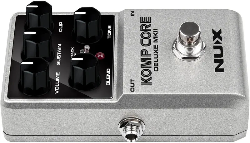 PEDALE COMPRESSEUR ANALOGIQUE POUR GUITARE ET BASSE NUX KOMPCORE DLX MKII