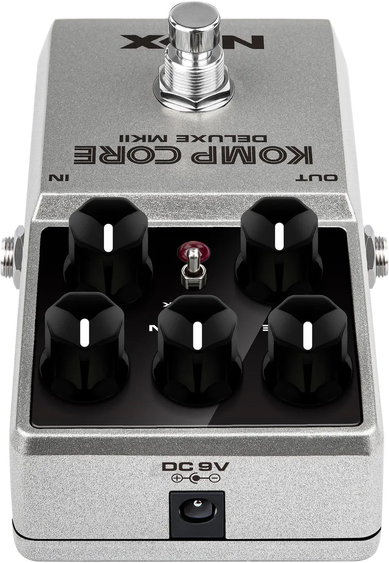 PEDALE COMPRESSEUR ANALOGIQUE POUR GUITARE ET BASSE NUX KOMPCORE DLX MKII