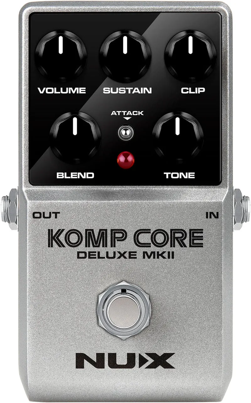 PEDALE COMPRESSEUR ANALOGIQUE POUR GUITARE ET BASSE NUX KOMPCORE DLX MKII