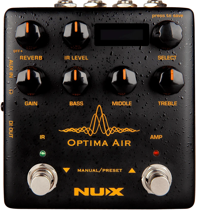 PEDALE PREAMPLI SIMULATEUR GUITARE ACOUSTIQUE NUX OPTIMA-AIR