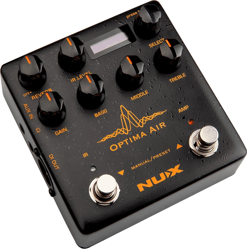 PEDALE PREAMPLI SIMULATEUR GUITARE ACOUSTIQUE NUX OPTIMA-AIR