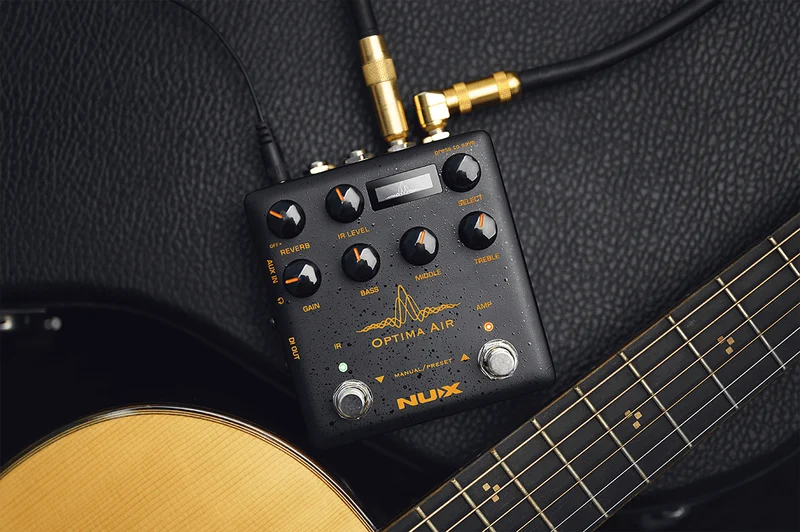 PEDALE PREAMPLI SIMULATEUR GUITARE ACOUSTIQUE NUX OPTIMA-AIR