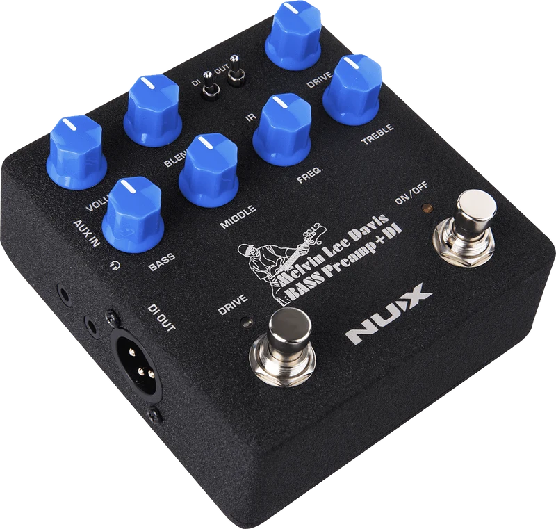 PEDALE Préampli basse à modélisation, sortie DI NUX BASSPREAMP