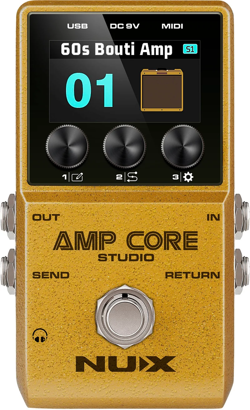 PEDALE SIMULATEUR D'AMPLI DE PUISSANCE ET D'IR NUX AMPCORE-STUDIO