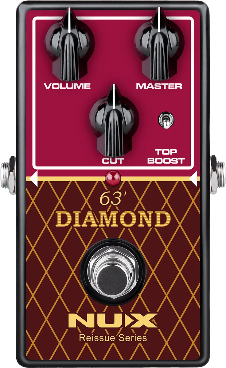 PEDALE OVERDRIVE ANALOGIQUE type British AC-30 NUX DIAMOND-63OD