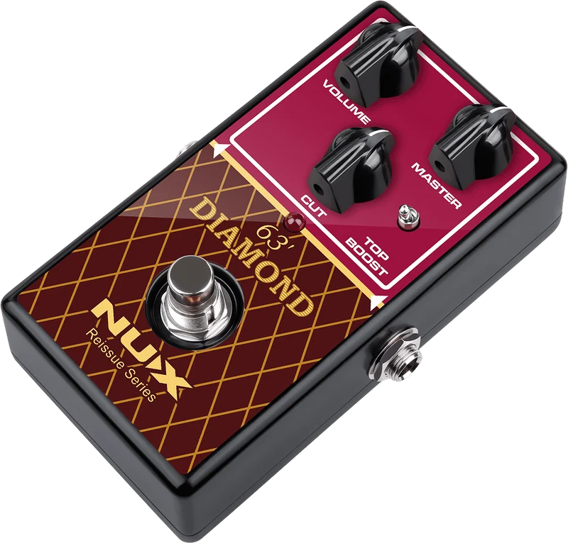 PEDALE OVERDRIVE ANALOGIQUE type British AC-30 NUX DIAMOND-63OD