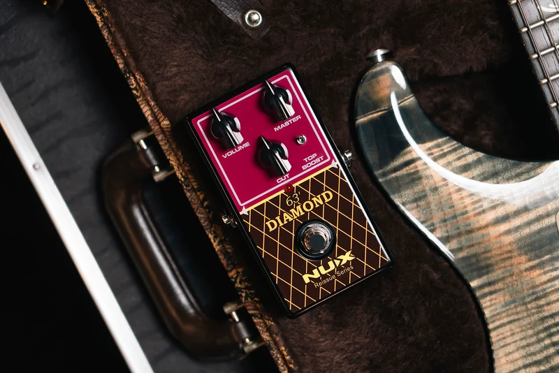 PEDALE OVERDRIVE ANALOGIQUE type British AC-30 NUX DIAMOND-63OD