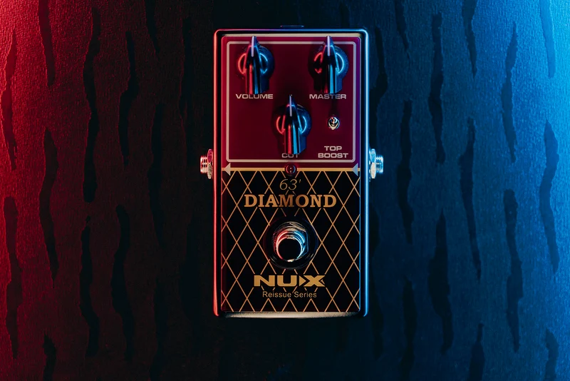 PEDALE OVERDRIVE ANALOGIQUE type British AC-30 NUX DIAMOND-63OD