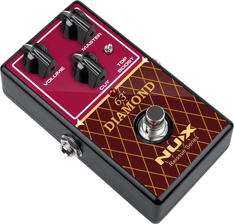 PEDALE OVERDRIVE ANALOGIQUE type British AC-30 NUX DIAMOND-63OD
