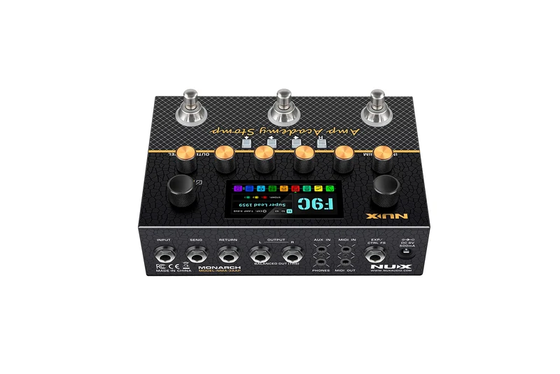 PEDALE Simulateur d'ampli de puissance et d'IR STEREO NUX AMPACADEMY-STOMP