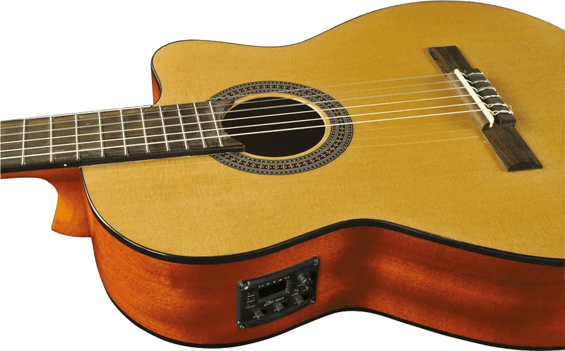 GUITARE ELECTRO ACOUSTIQUE CLASSIQUE 4/4 EKO VIBRA150CW TABLE EN CEDRE