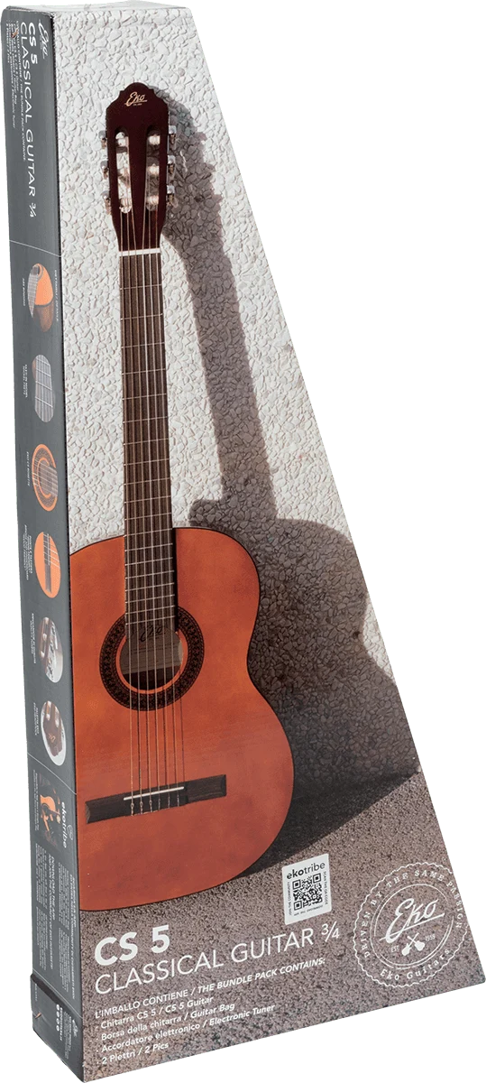 PACK GUITARE CLASSIQUE 3/4 EKO CS5-PACK
