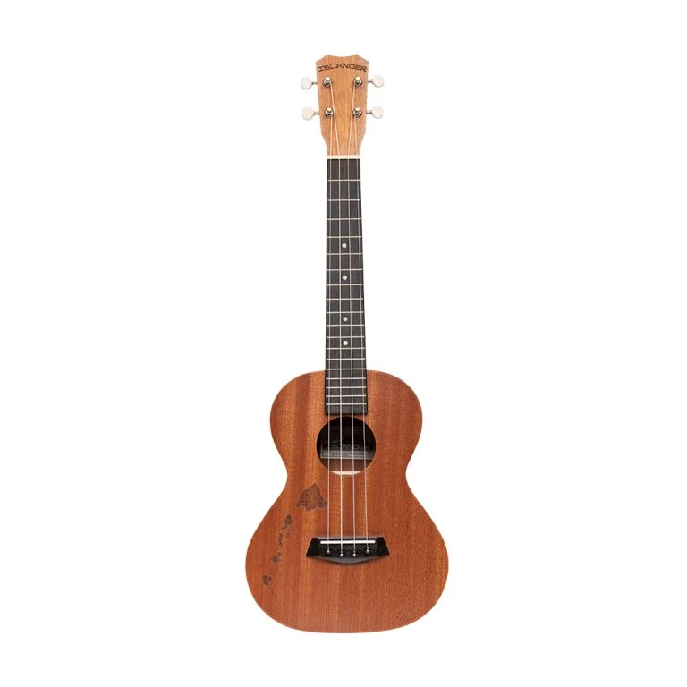 Ukulélé ténor traditionnel avec table en acajou et motif îles hawaïennes ISLANDER MT-4-ISL