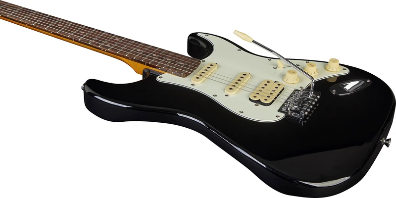 GUITARE ELECTRIQUE HSS NOIRE EKO ST350-BLK