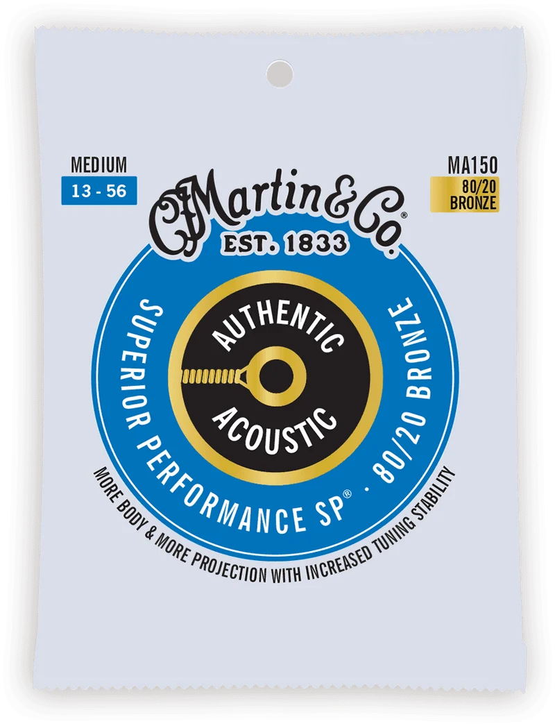 JEU DE CORDES GUITARE ACOUSTIQUE MARTIN AUTHENTIC SP MEDIUM MA150