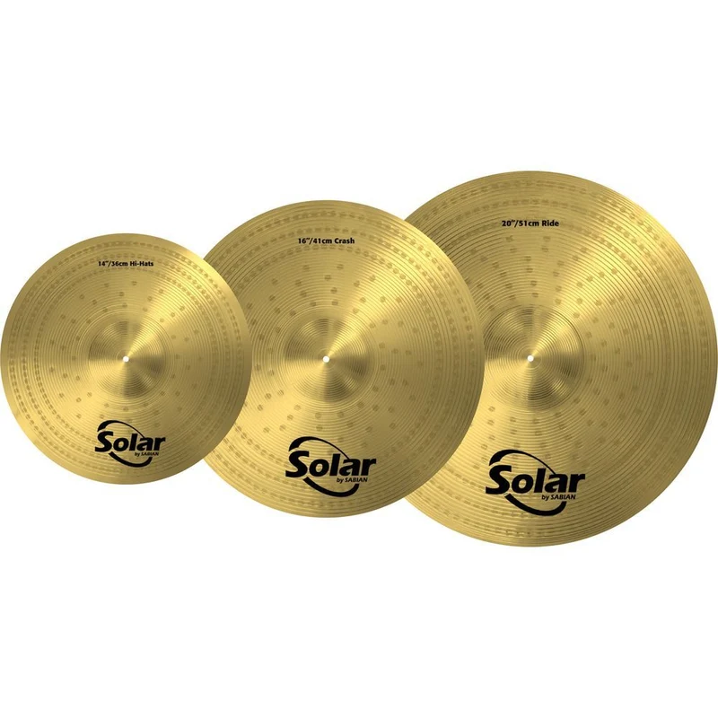 Solar by Sabian Performance Set Cymbal Pack 14/16/20"