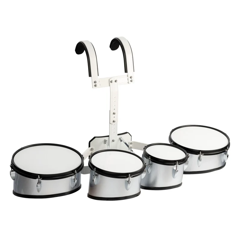DXP Marching Quad Tenor Drums with Harness 8/10/12/13"