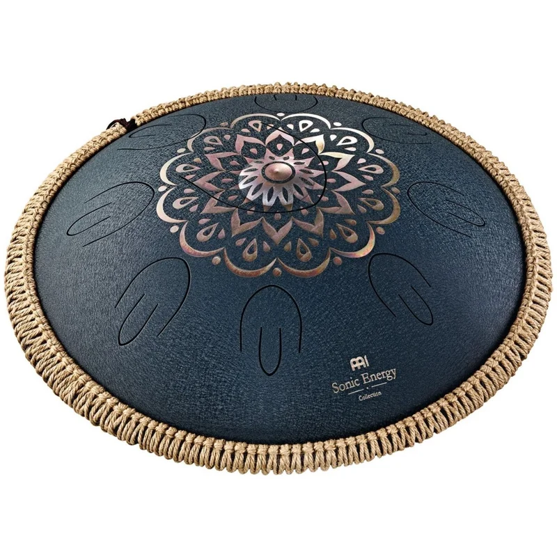 Meinl Sonic Energy Octave 16" Steel Tongue Drum D Amaranavy (Blue Floral)