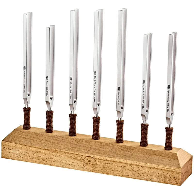 Meinl Sonic Energy Therapy Tuning Fork 7-Piece Planetary Chakra Set w/ Stand
