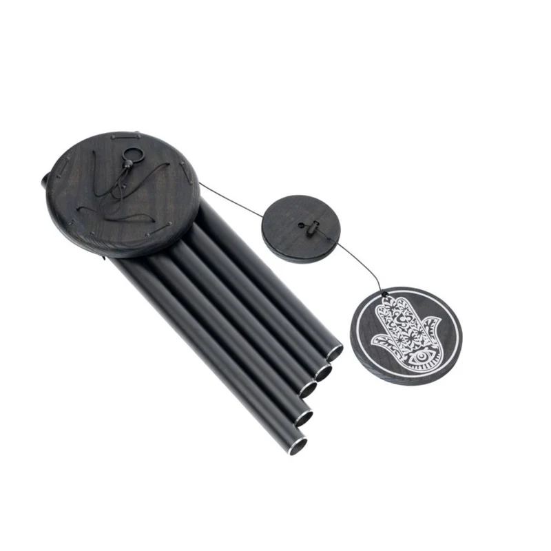 Meinl Sonic Energy Hamsa Meditation Wind Chime 36" 432Hz (Matte Black)