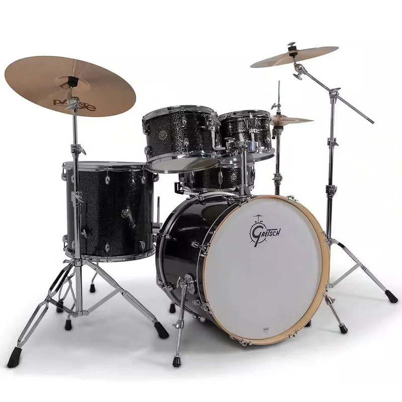 Gretsch CM2 22" 4-Piece Acoustic Drum Kit (Black Stardust)