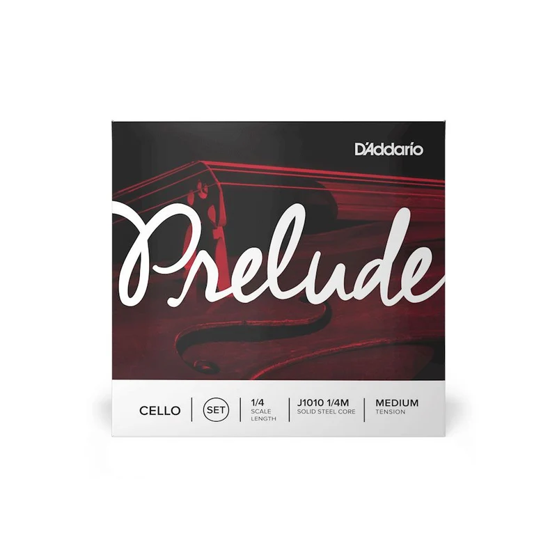 D'Addario Prelude Cello String Set 1/4 Scale (Medium Tension)