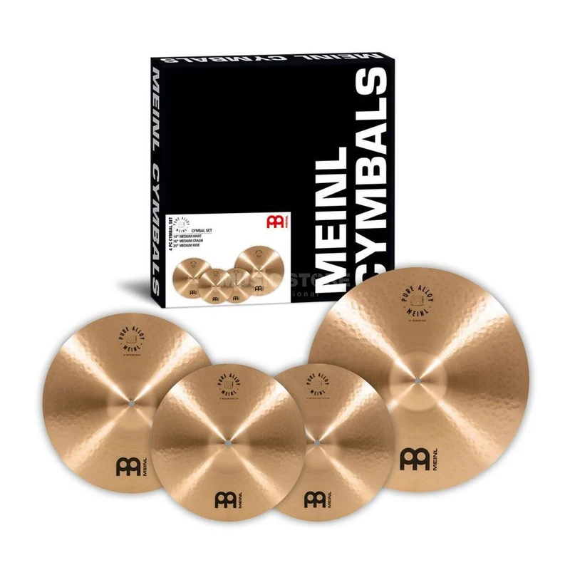 Meinl Pure Alloy 14" HH, 16" C Medium, 20" R Cymbal Pack