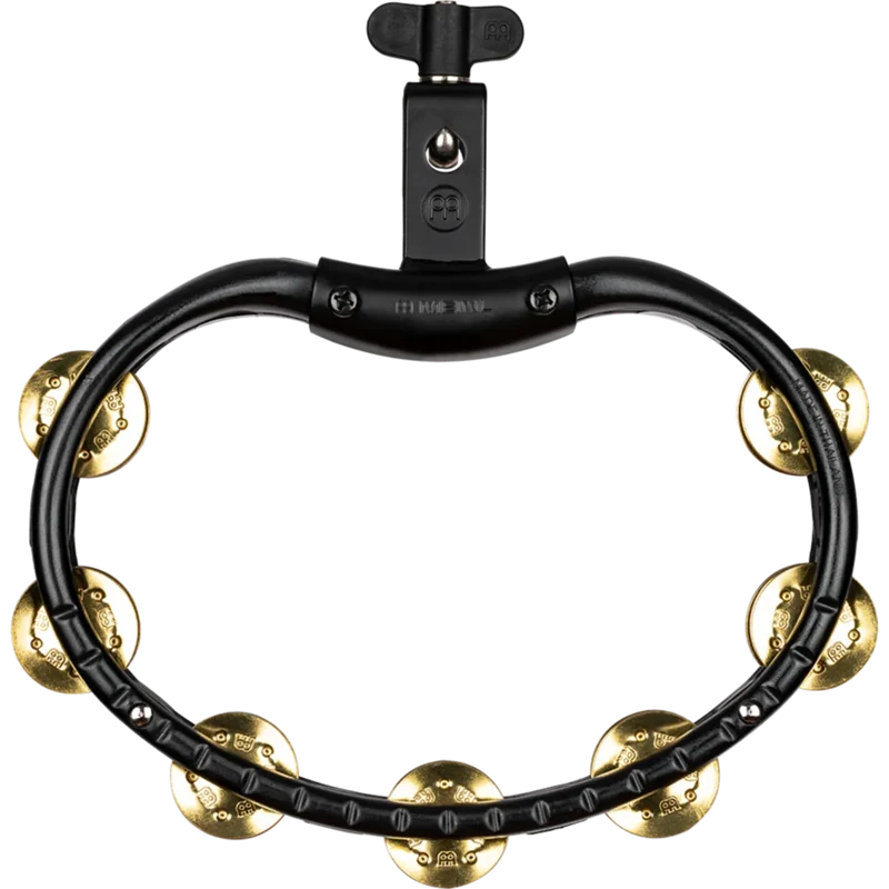 Meinl TMT2B-BK Mountable Moulded Tambourine w/ Brass Jingles (Black)