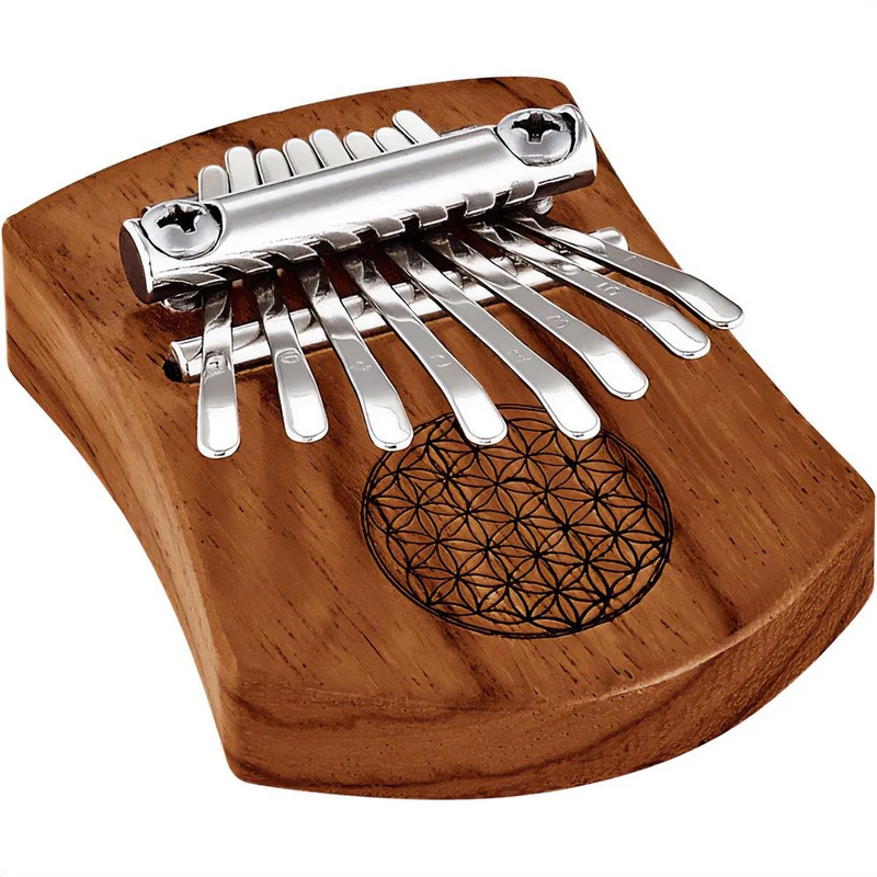 Meinl Sonic Energy Mini Kalimba 8 Notes (Red Zebra Wood) Flower of Life
