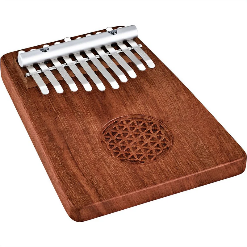 Meinl Sonic Energy Solid Kalimba 10 Note (Zambesi Redwood) Flower of Life