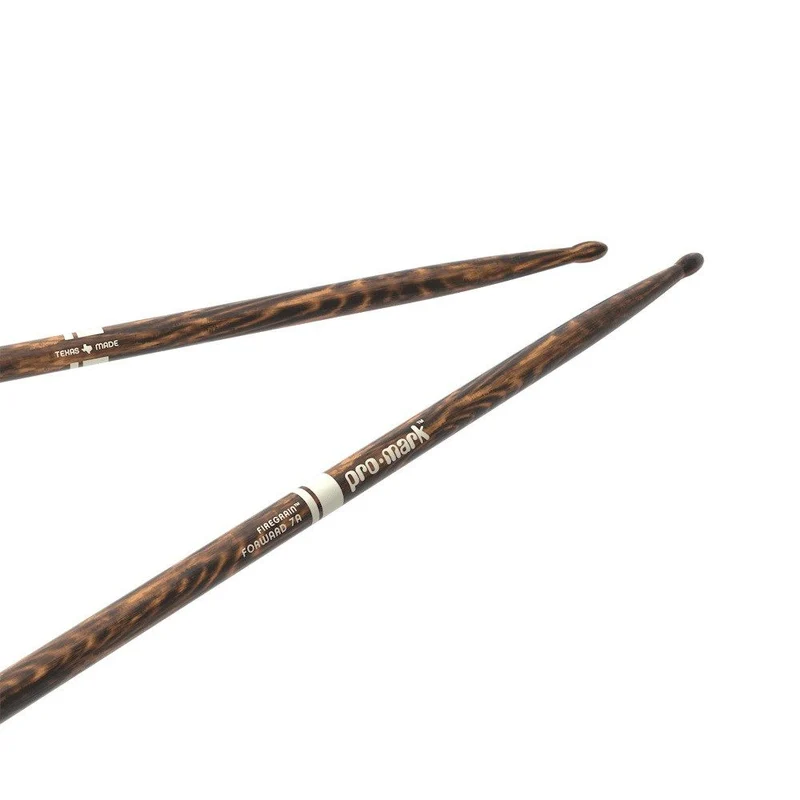 ProMark Classic Forward 7A FireGrain Hickory Drumstick Oval Wood Tip