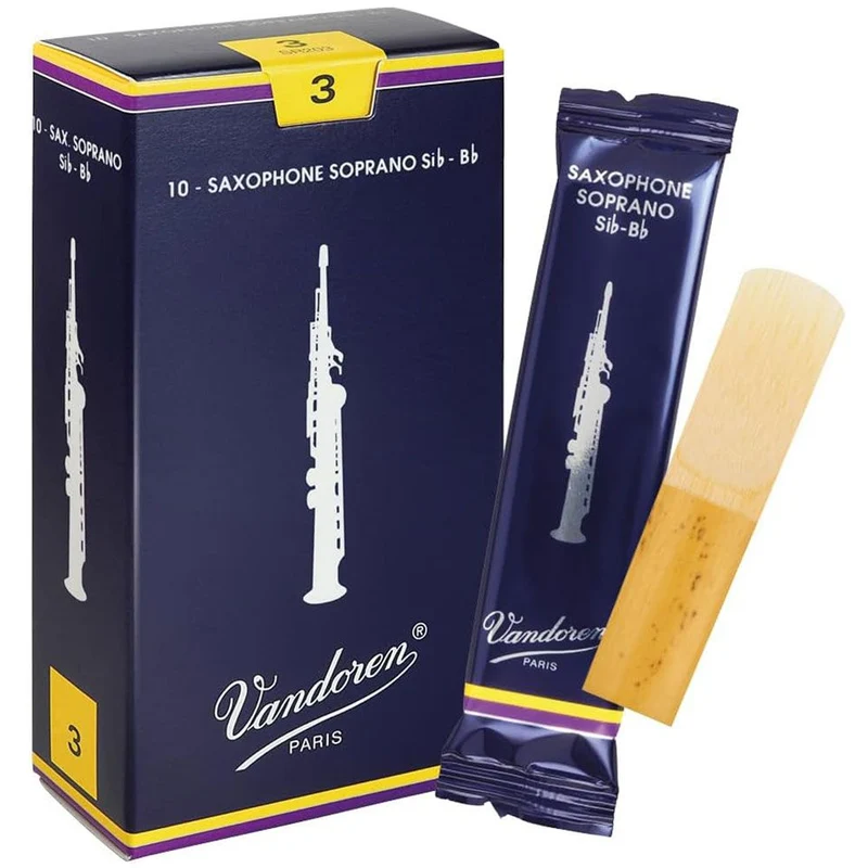 Vandoren Traditional Soprano Sax Reeds Strength 3 10 Pack