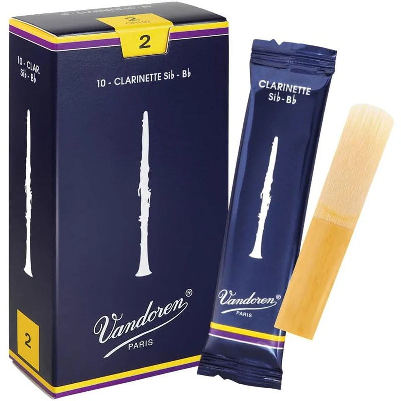 Vandoren Traditional B Flat Clarinet Reeds Strength 2 10 Pack