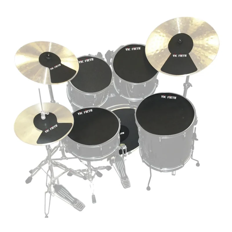 Vic Firth Drum & Cymbal Mute Prepack 10", 12", 14"(2), 20", Hi-Hat and Cymbal (2)