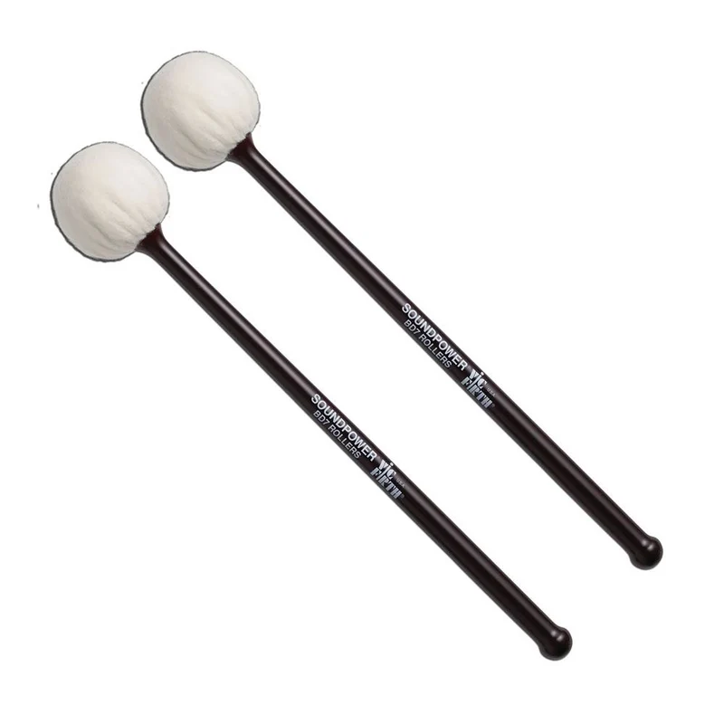 Vic Firth BD7 Soundpower Bass Drum Rollers Mallets (Pair)
