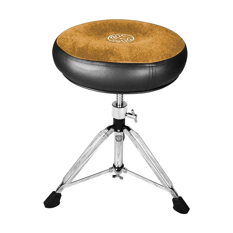 Rocnsoc Drum Throne w/ Round Tan Seat Manual Spindle