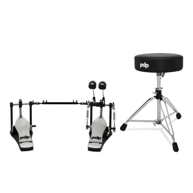 PDP 800 Series 2-Pce Hardware Pack Double Bass Drum Pedal and Stool