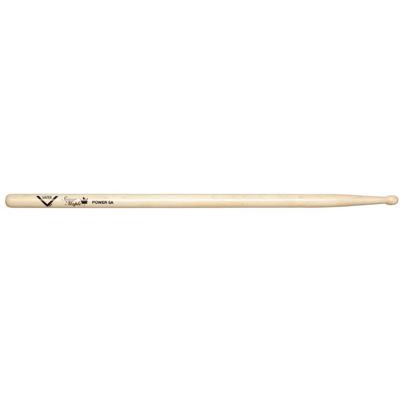 Vater VSMP5AW Sugar Maple Power 5A Wood Tip Drumsticks (Pair)