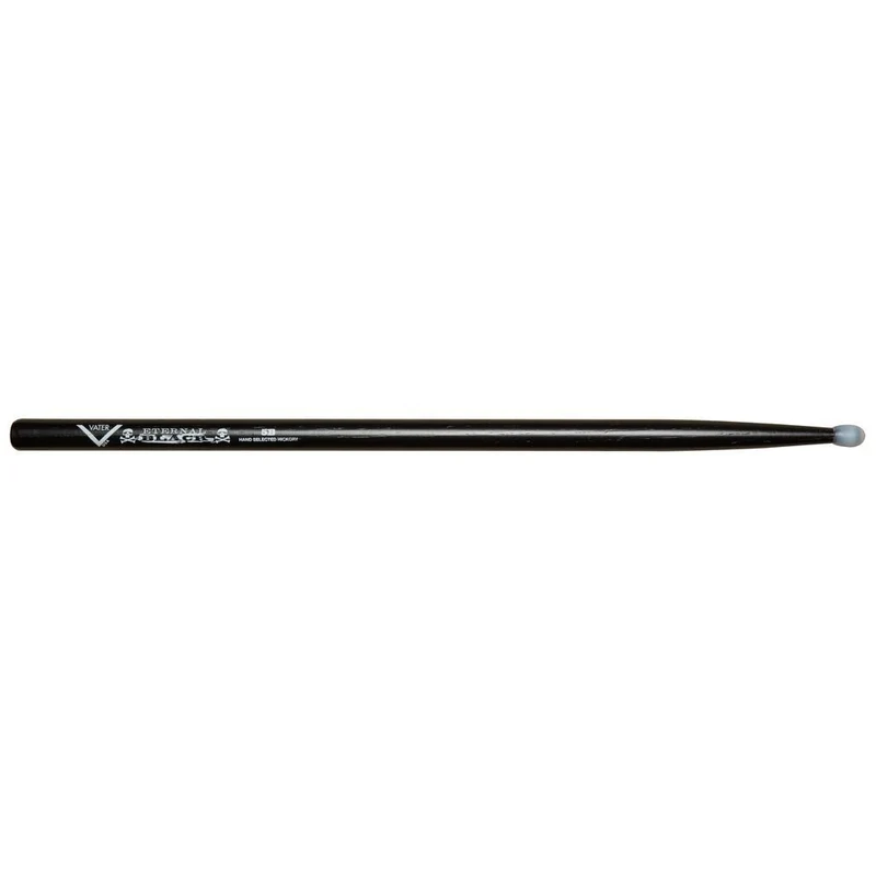 Vater VHEB5BN 5B Nylon Tip Drumsticks (Eternal Black) (Pair)