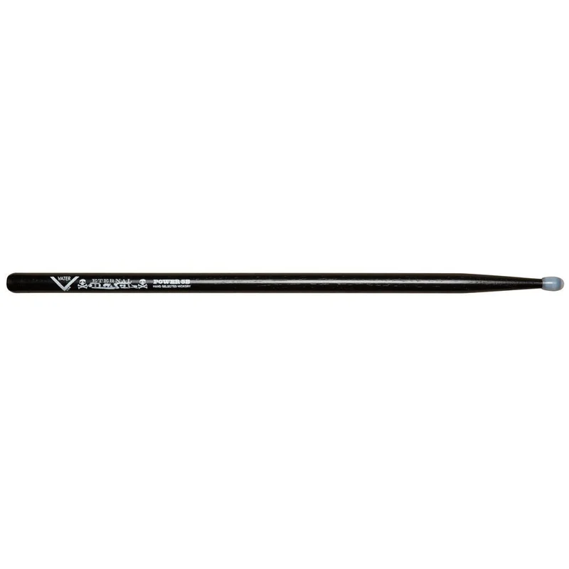 Vater VHEBP5BN Power 5B Nylon Tip Drumsticks (Eternal Black) (Pair)