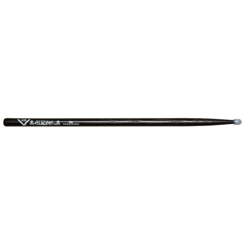 Vater VHEB5AN 5A Nylon Tip Drumsticks (Eternal Black) (Pair)