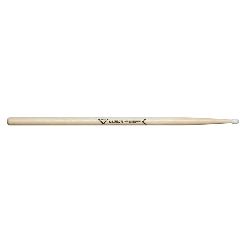 Vater VHC7AN Classics 7A American Hickroy Nylon Tip Drumsticks (Pair)