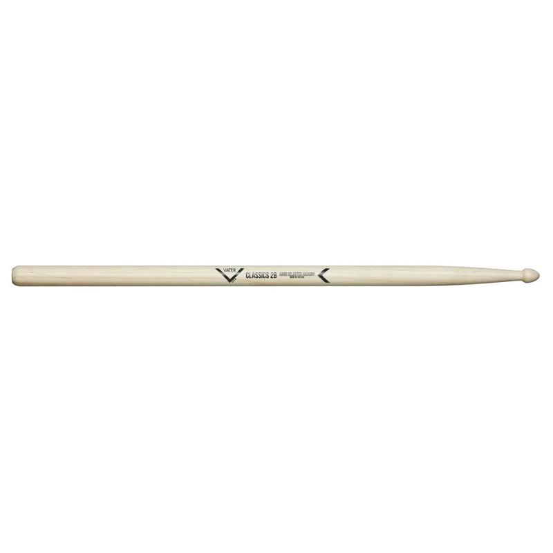 Vater VHC2BW Classics 2B American Hickory Wood Tip Drumsicks (Pair)